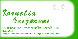 kornelia veszpremi business card